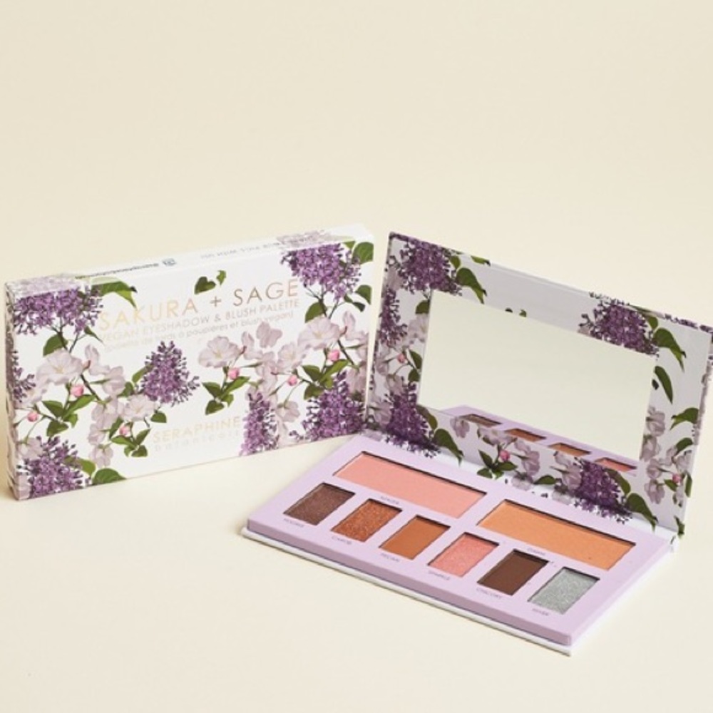SAKURA&SAGE VEGAN EYESHADOW AND BLUSH PALLETTE